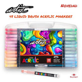 ESTUCHE MALETIN ACRILICOS REAL BRUSH 48 COLORES | ROYMART